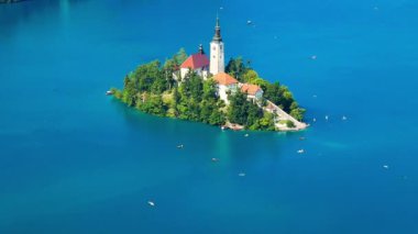 panoramik lake bled, Slovenya