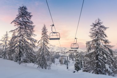 Ski center of Vogel-Slovenia clipart
