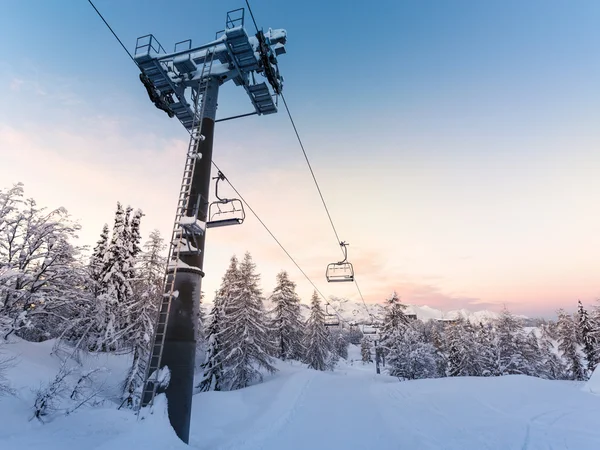 滑雪中心的傅高义-斯洛文尼亚 — 图库照片