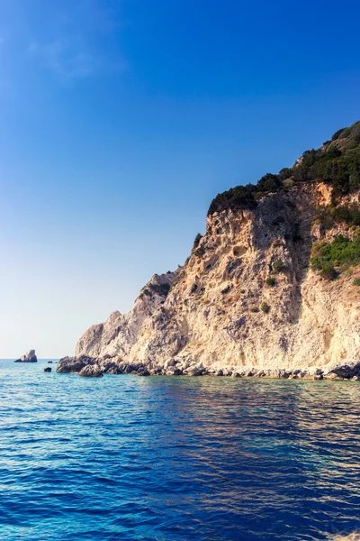 Bellissimi paesaggi marini sull'isola di Zante — Foto Stock