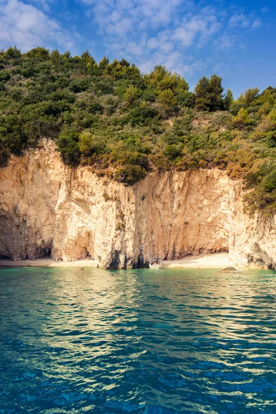 Morze piękne krajobrazy na wyspie Zakynthos — Zdjęcie stockowe