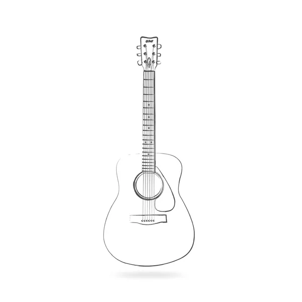 Gitara ilustracja wektorowa — Wektor stockowy