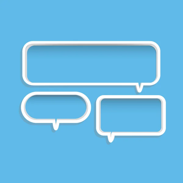 Chat Bubble planken — Stockvector