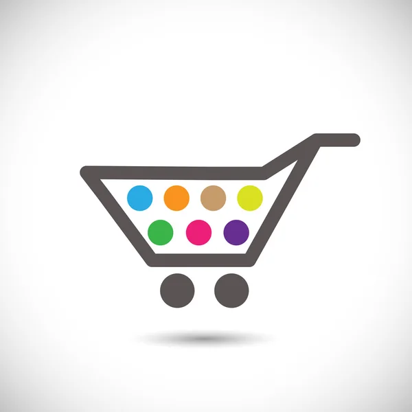 Carrito de compras ilustración — Vector de stock