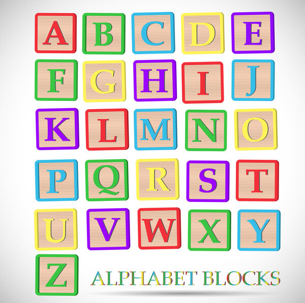 Alphabet Block Illustration