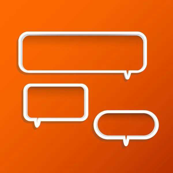 Chat Bubble planken — Stockvector