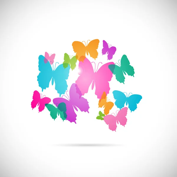 Colorful Butterflies — Stock Vector