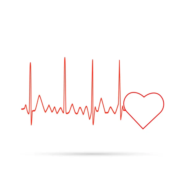 Heart Monitor Wave — Stock Vector