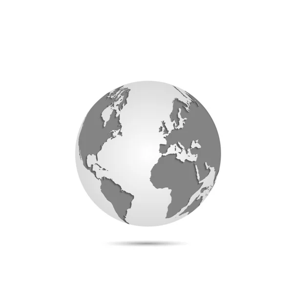 World Globe Illustration — Stock Vector