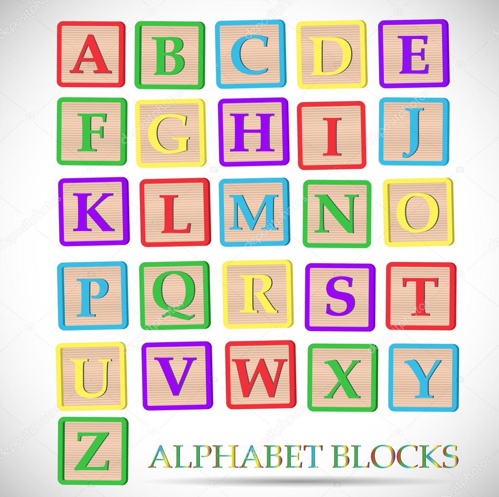 Alphabet Block Illustration