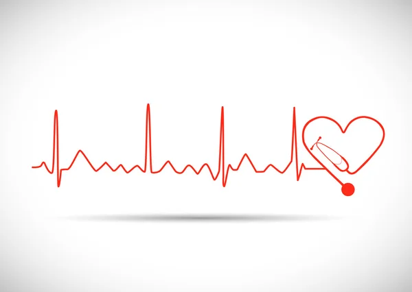 Ilustração do monitor cardíaco —  Vetores de Stock