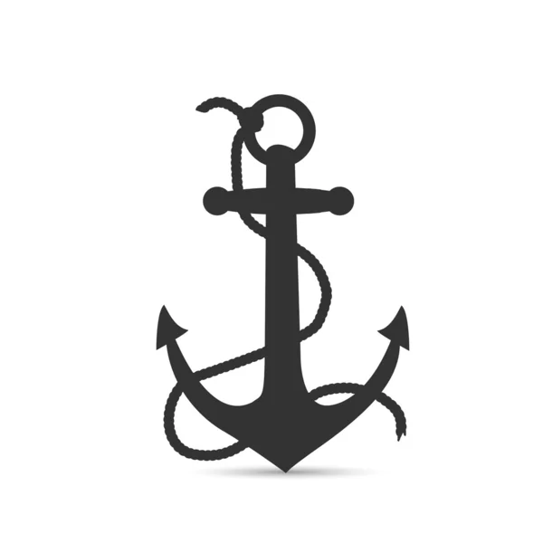 Anchor Silhouette Illustration — Vector de stoc