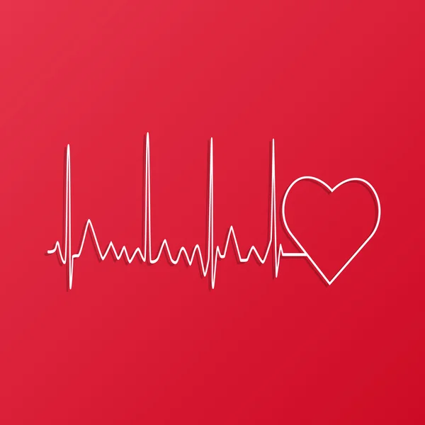 Heart Monitor illusztráció — Stock Vector