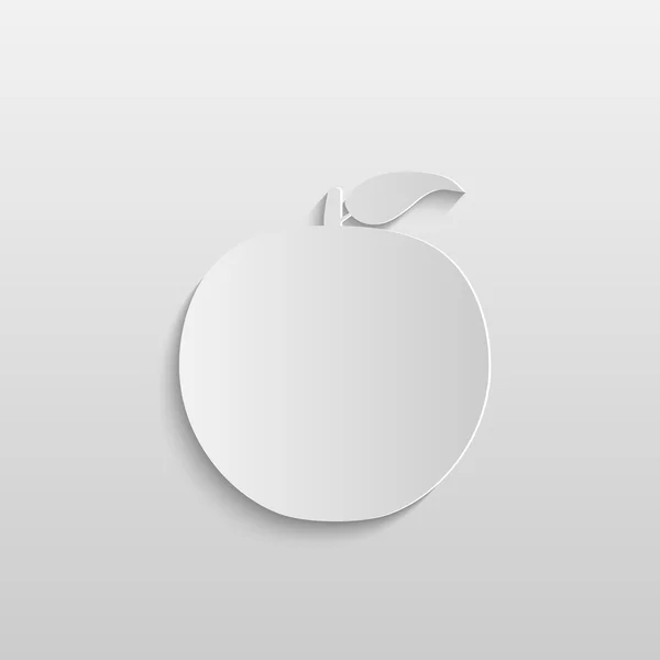 Papel Apple Ilustración — Vector de stock