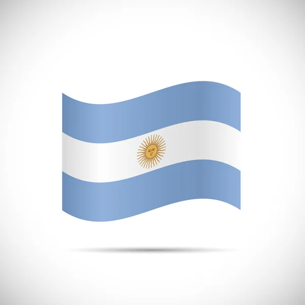 Argentinië vlag afbeelding — Stockvector