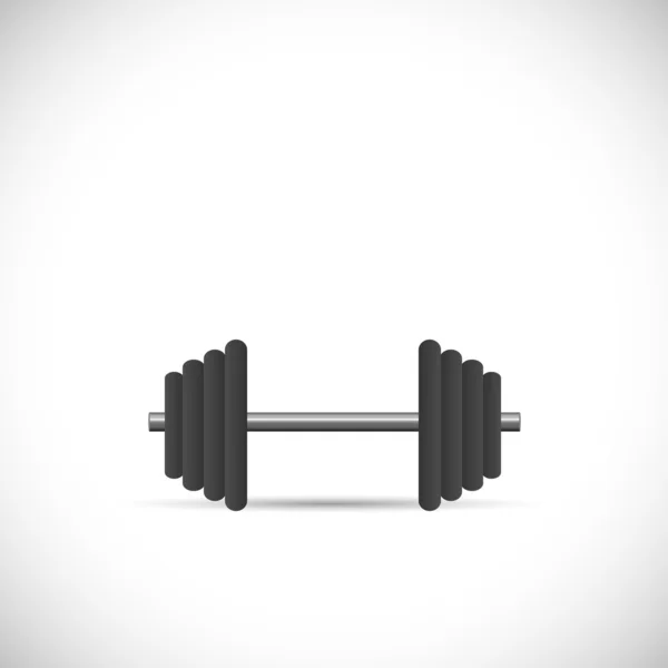 Barbell illustratie — Stockvector