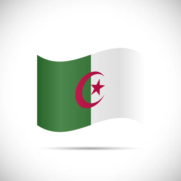 阿尔及利亚国旗图 — 图库矢量图片