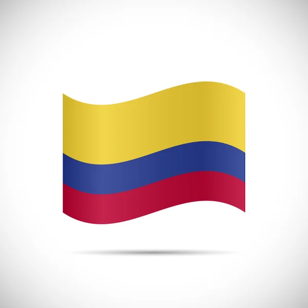 Colombia bandera ilustración — Archivo Imágenes Vectoriales