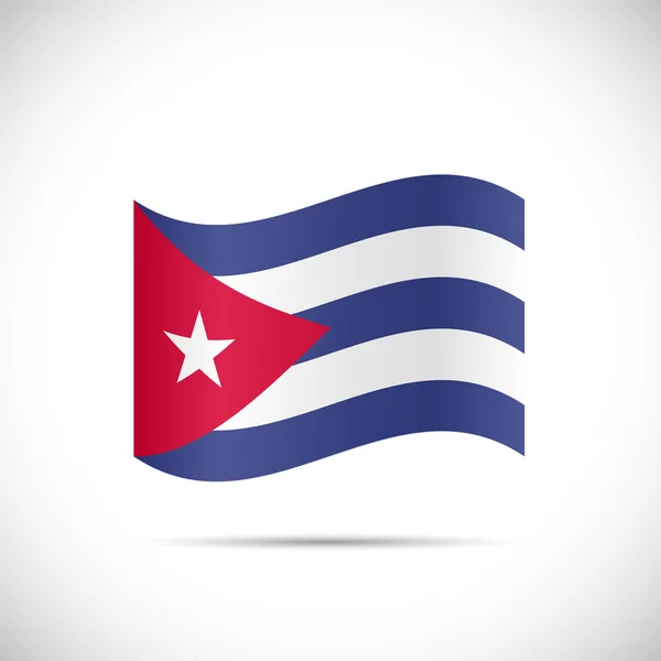 Bandera de Cuba ilustración — Archivo Imágenes Vectoriales