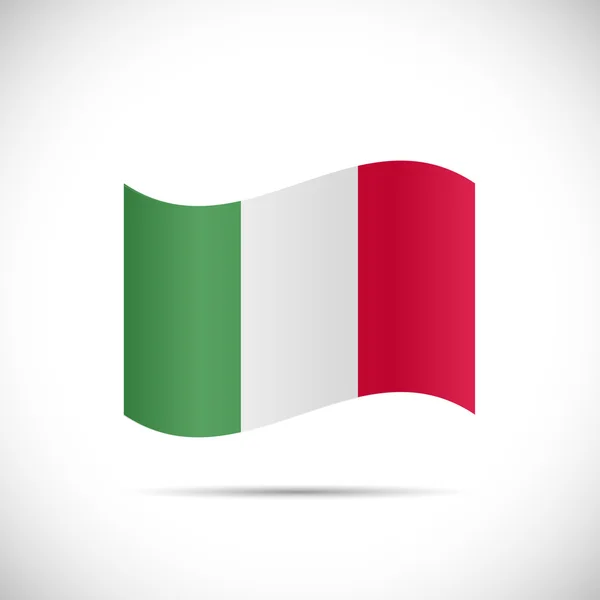 Ilustração bandeira itália —  Vetores de Stock