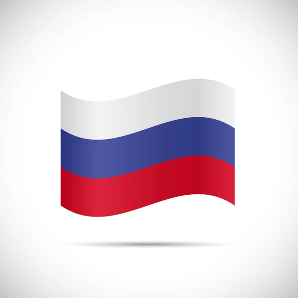 Ryssland flagg illustration — Stock vektor