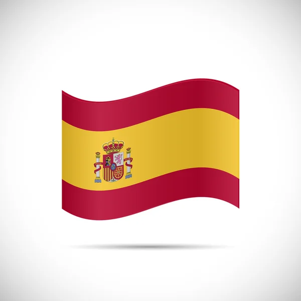 Иллюстрация флага Испании — стоковый вектор
