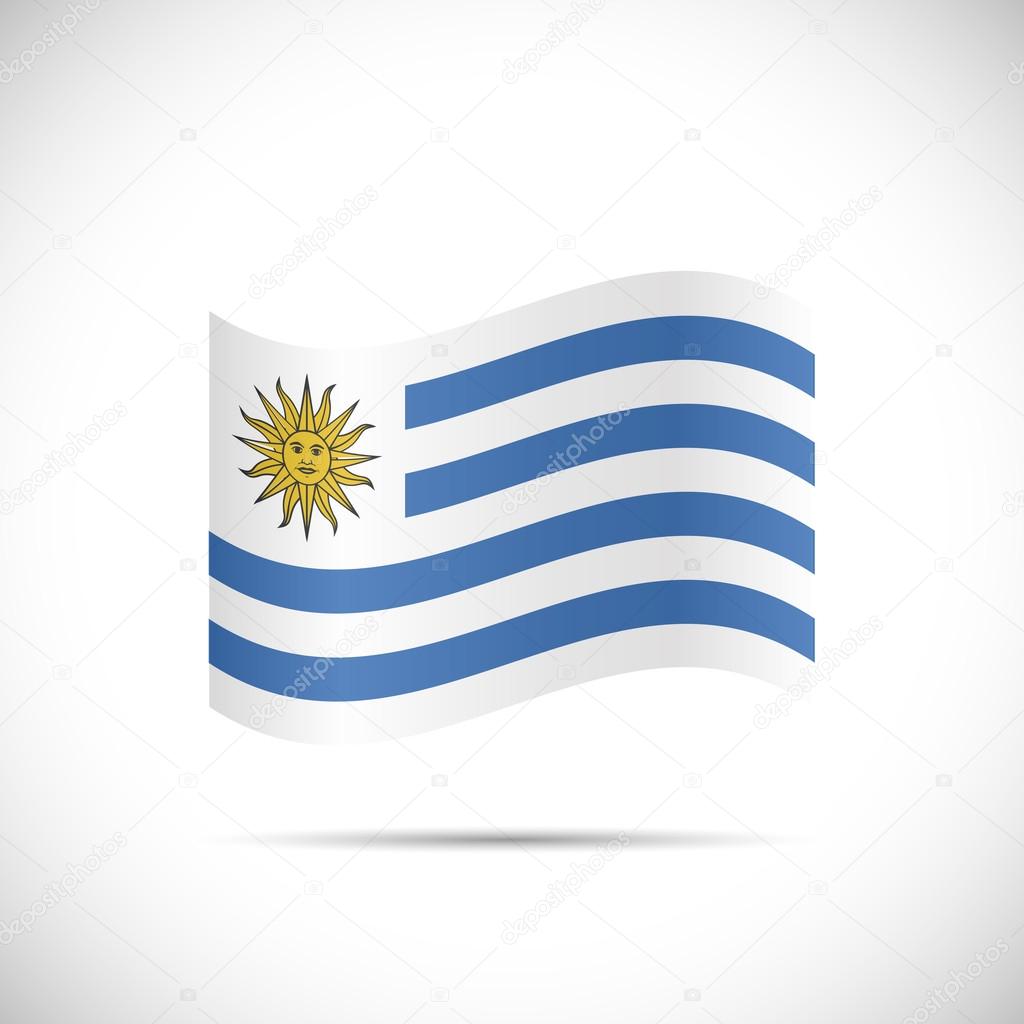 Uruguay Flag Illustration