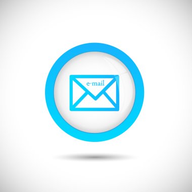 E-posta düğmesi illüstrasyon