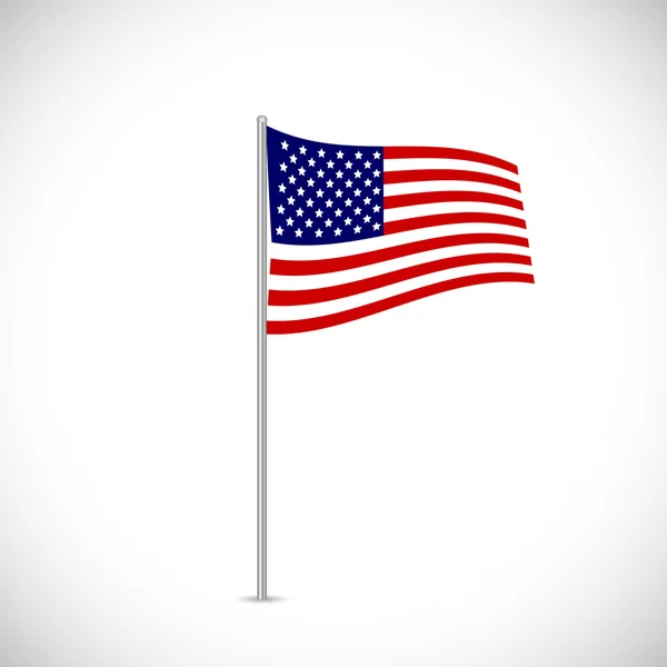 USA Flag Illustration — Stock Vector