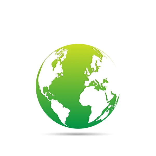 緑の地球デザイン — ストックベクタ