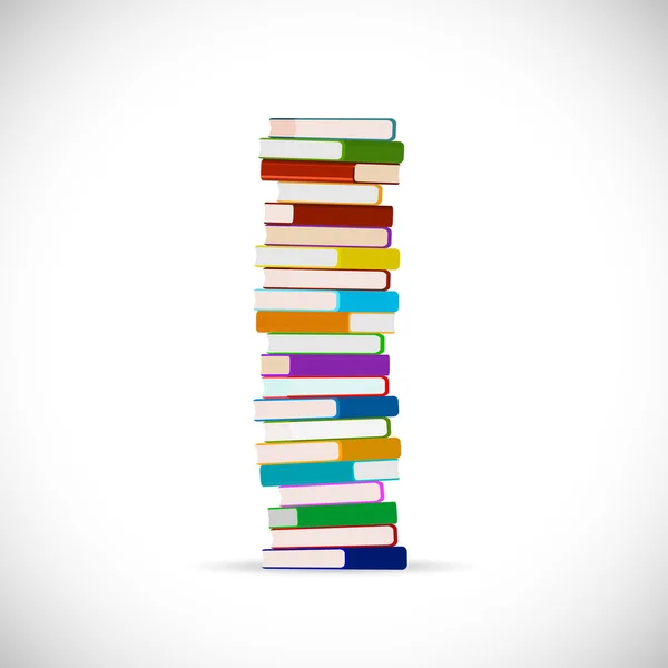 Stack of Books Illustration — Stock Vector