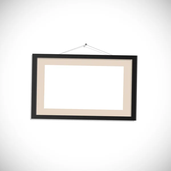 Hängande Picture Frame Illustration — Stock vektor