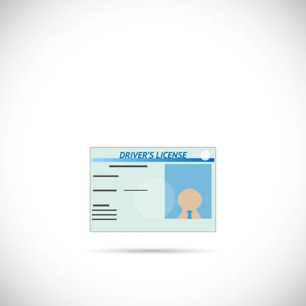 Driver's License Illustration — Stock vektor