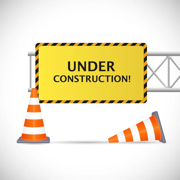 Under Construction Illustration — Stock Vector