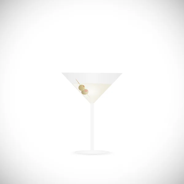 Martini glas illustration — Stock vektor