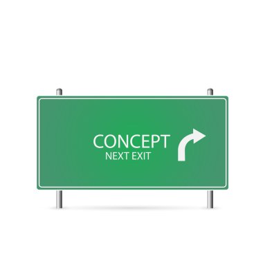 Concept Highway Sign clipart