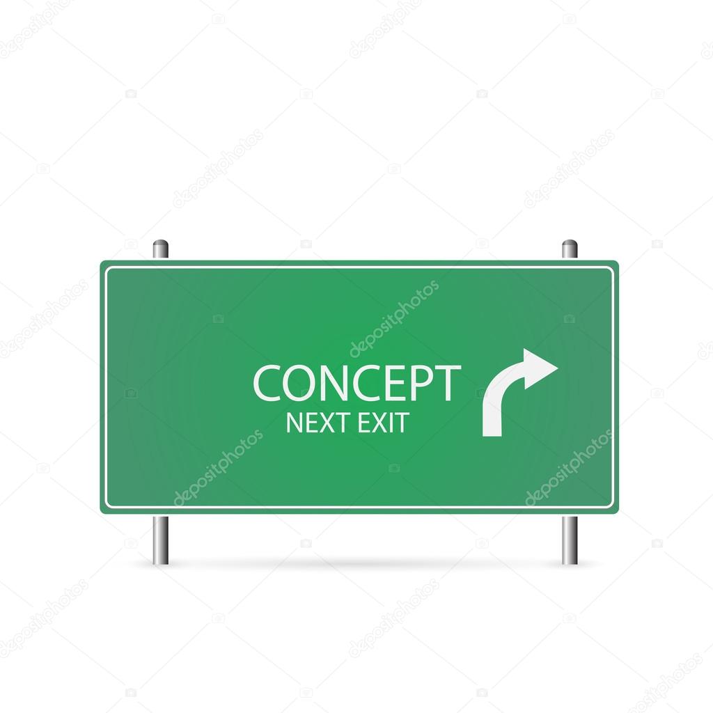 Concept Highway Sign