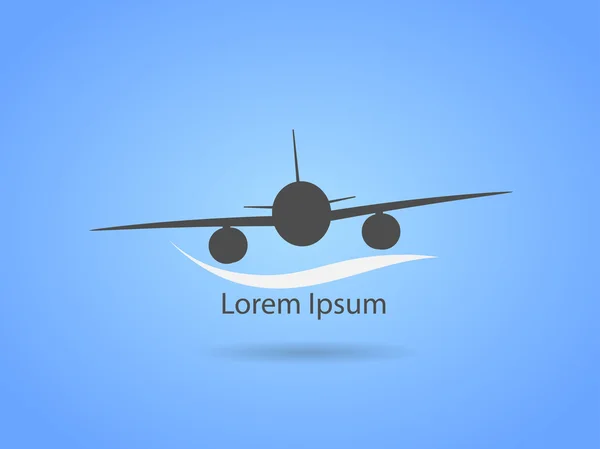 Ilustración del avión — Vector de stock