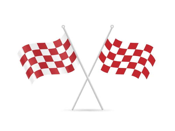 Checkered Flags — Stock Vector