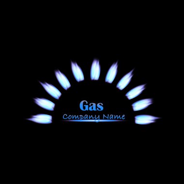 Gaz alev illüstrasyon