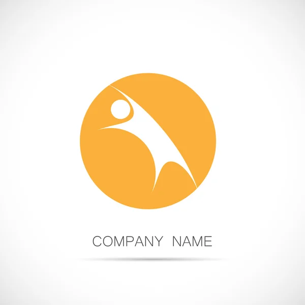 Abstraktní postava Design Logo — Stockový vektor