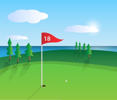 Golf Illustration vector Golf Illustration vector