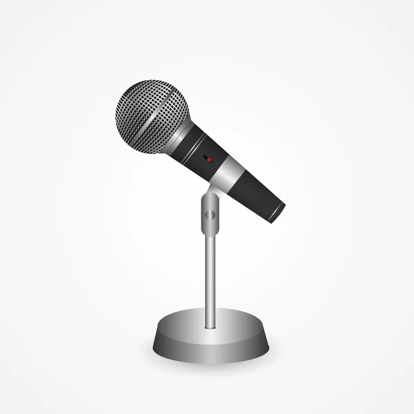 Ilustración del micrófono — Vector de stock
