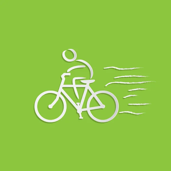 Bicycle Rider Design — Stock Vector