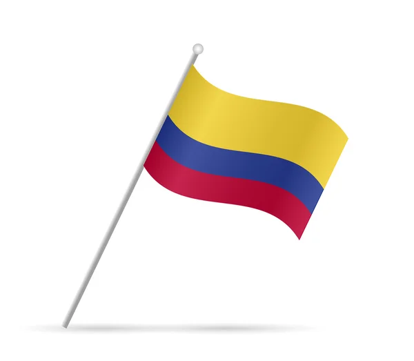 Illustration drapeau Colombie — Image vectorielle