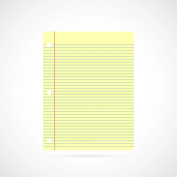 Illustration papier carnet — Image vectorielle