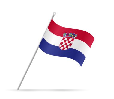 Hırvatistan bayrağı illüstrasyon