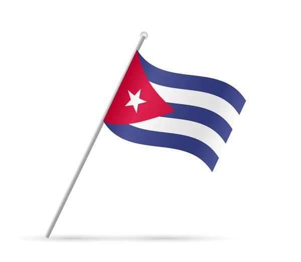 Bandera de Cuba ilustración — Archivo Imágenes Vectoriales