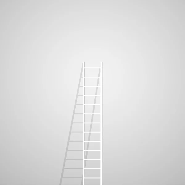 Ladder on Wall — Stock Vector