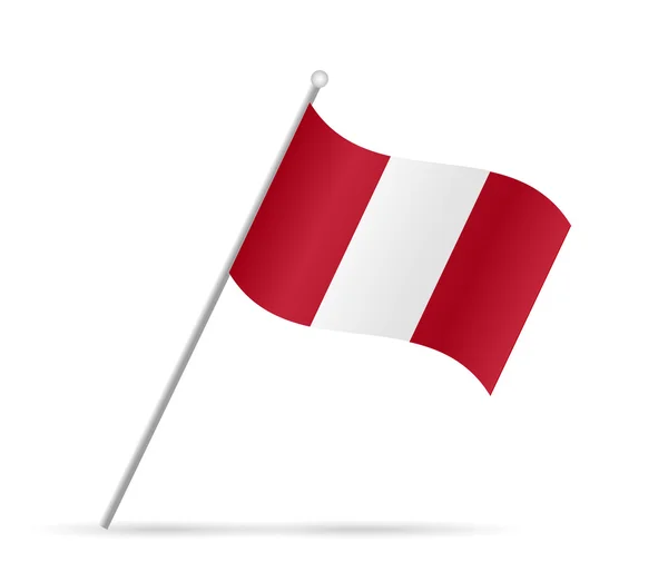 Peru flagga Illustration — Stock vektor